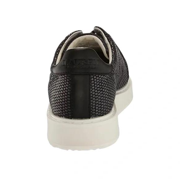 Lauren Ralph Lauren Angeline Sneaker Black Woven Size 8 NWT - Picture 7 of 11